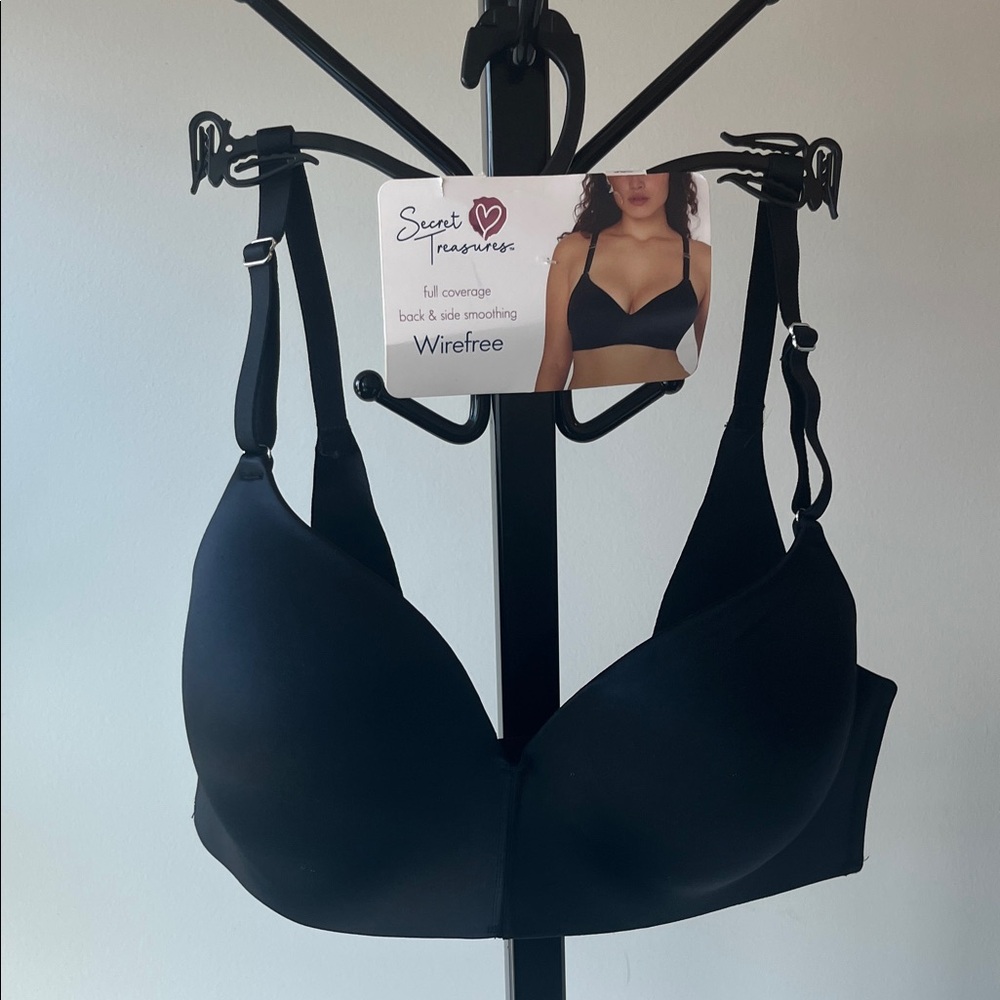 Secret Treasures Black Wirefree Full Coverage Bra Size 36C